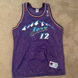 Vintage 90's championship NBA JOHN STOCKTON jersey size 44